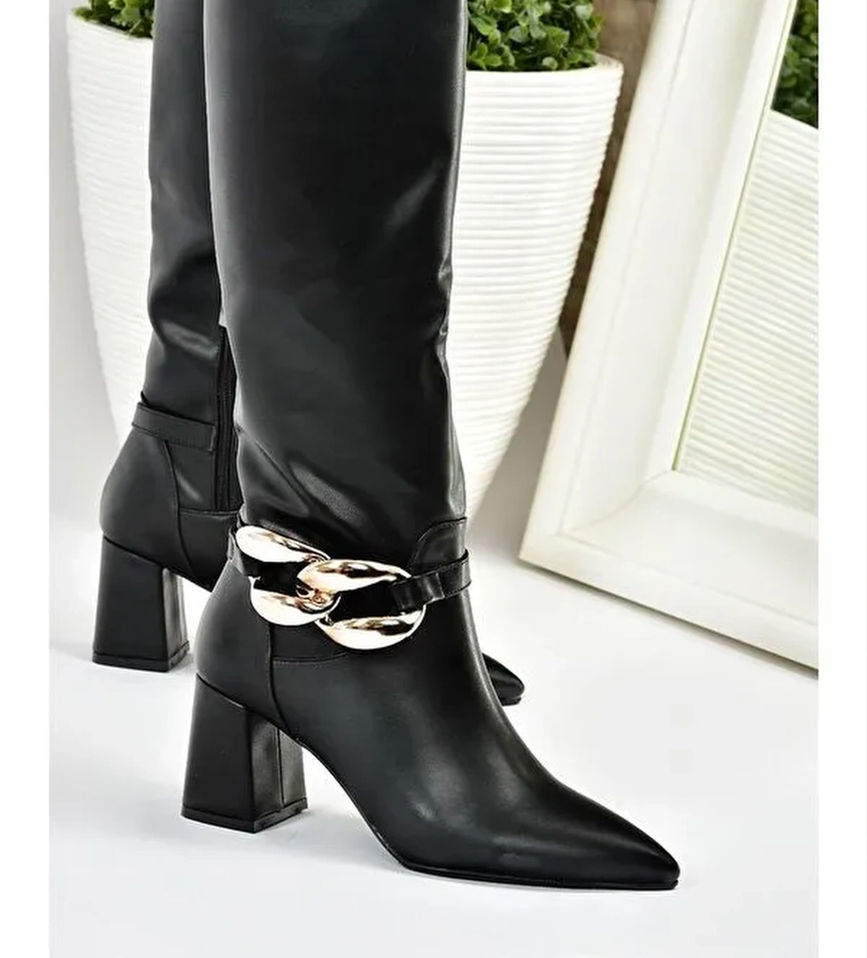 L5729510 Siyah Kadın Çizme