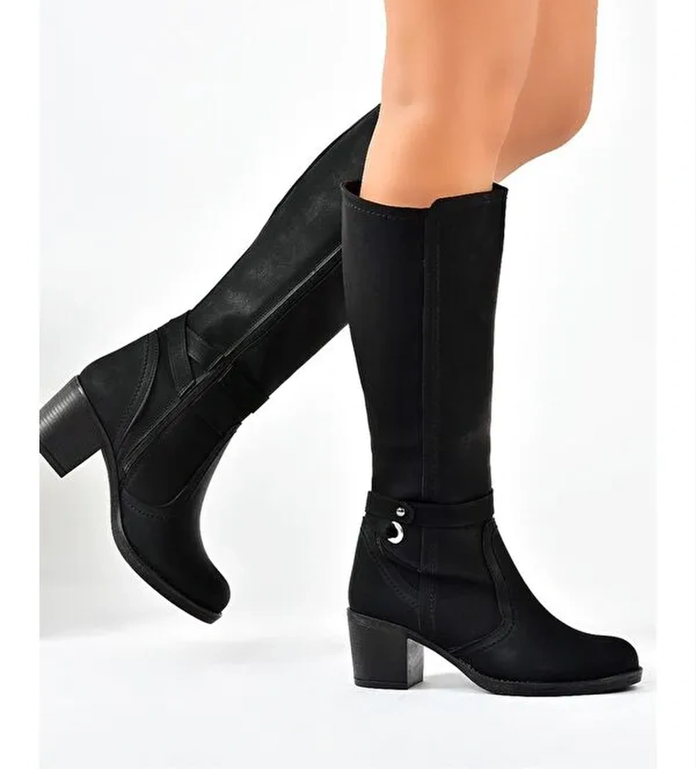 L6742112 Siyah Kadın Çizme - Görsel 1