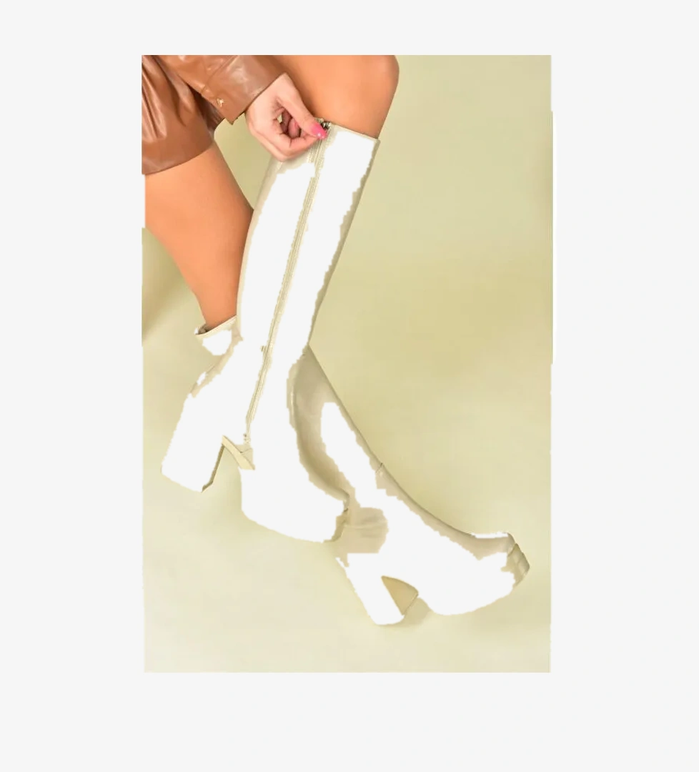 N9966500 Bej Kadın Çizme