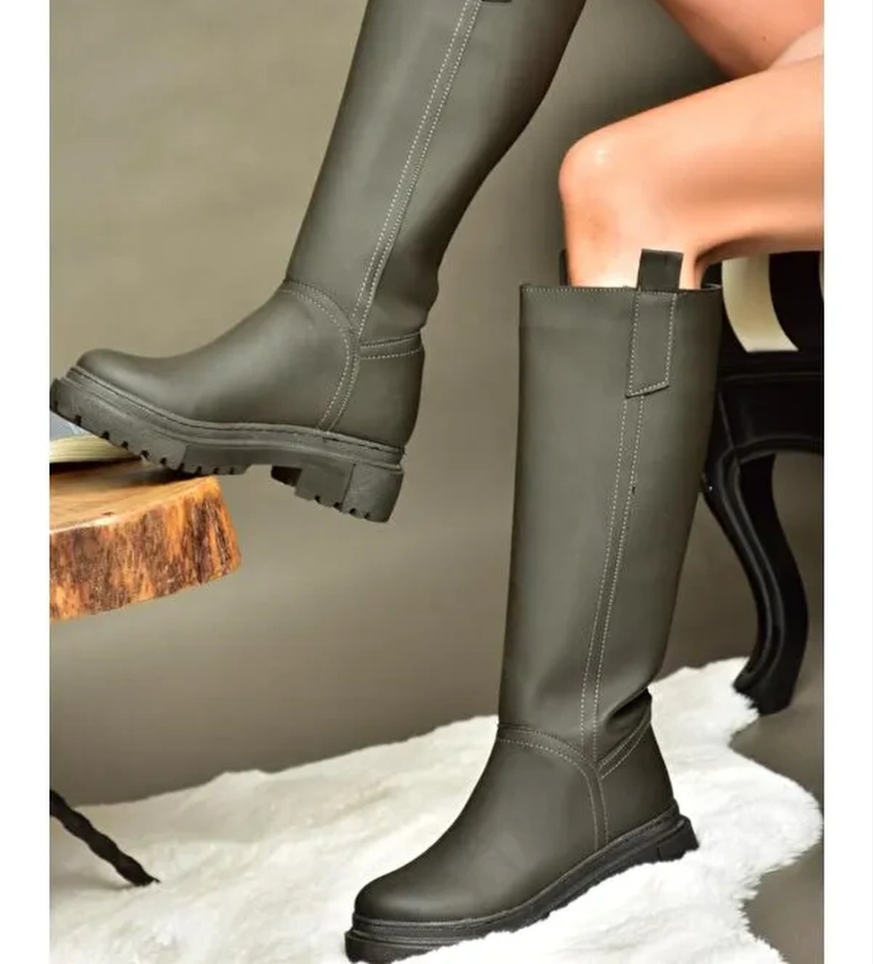 R9732011 Füme Kadın Çizme - Görsel 1