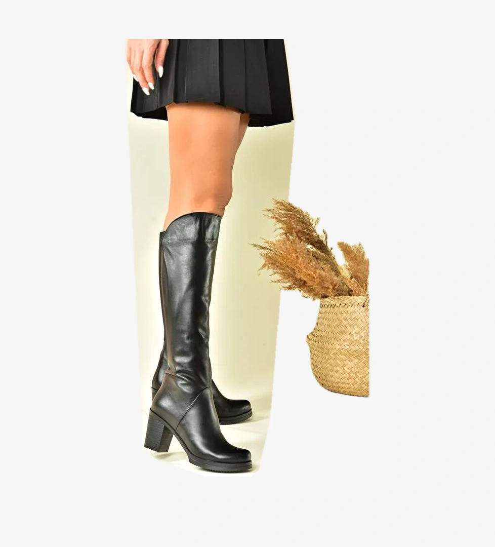 N6540329 Siyah Kadın Çizme - Görsel 1