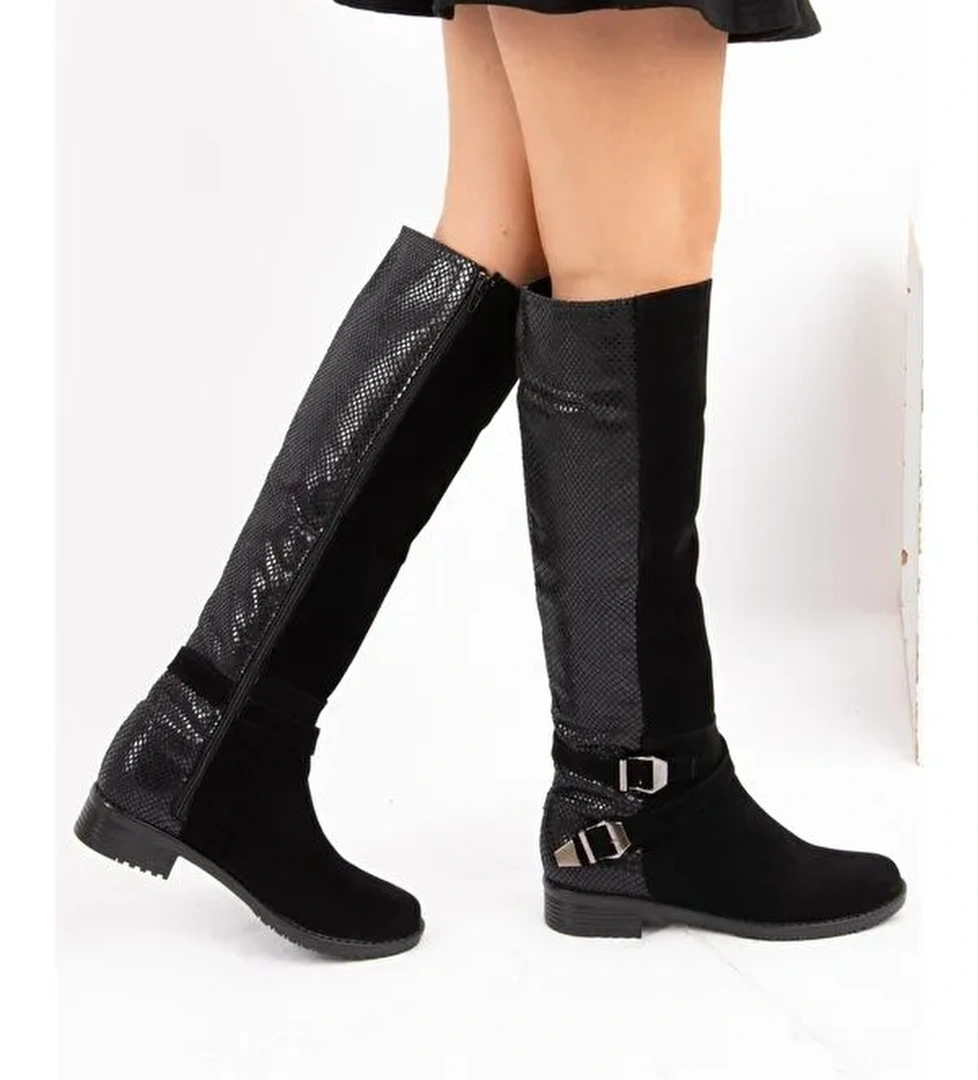 E726203402 Siyah Kadın Çizme