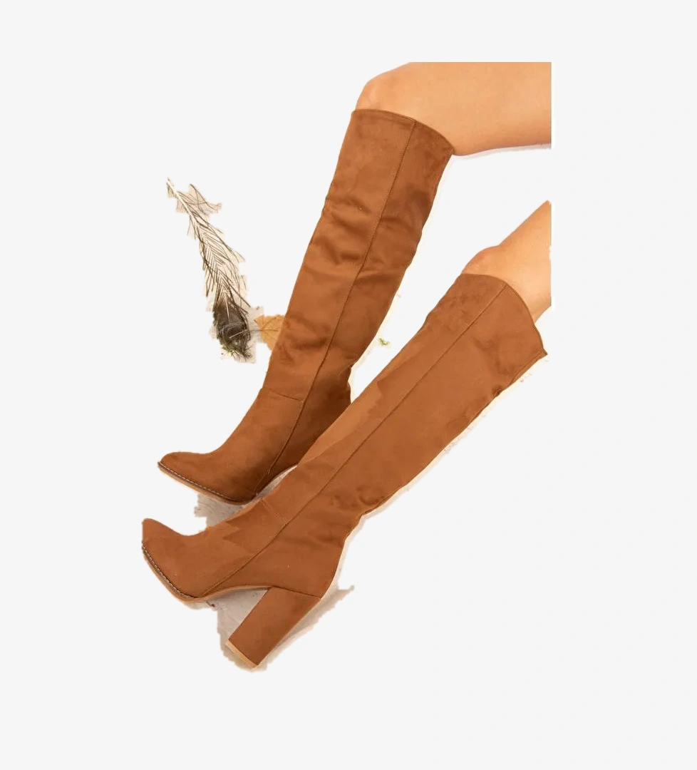 G922920502 Taba Kadın Çizme - Görsel 1