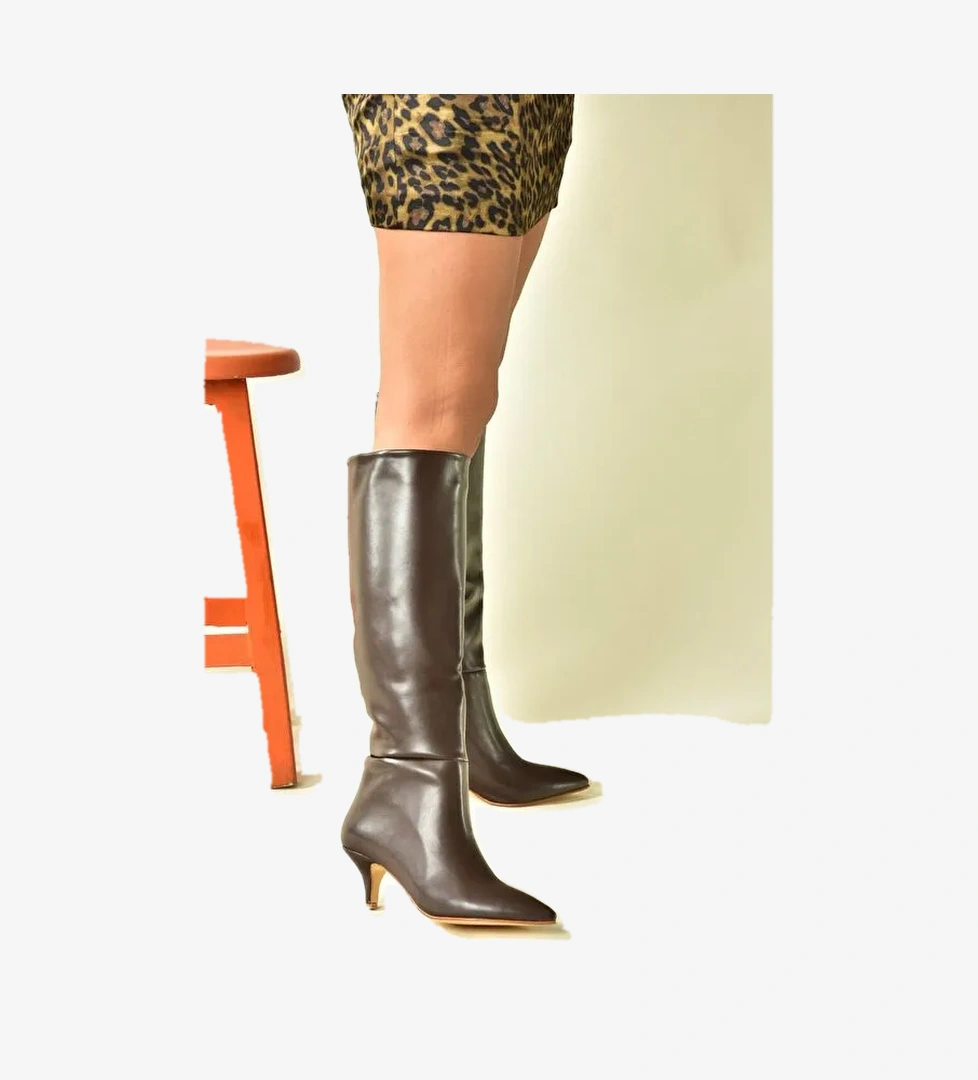 J749205309 Kahverengi Kadın Çizme