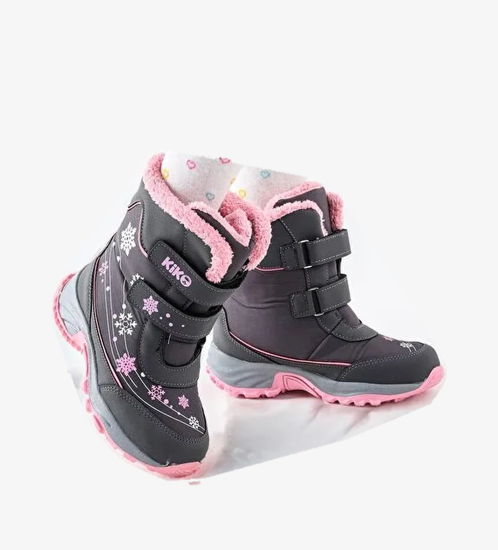 Kartanesi Cırtlı Kız Çocuk Kar Bot Soğuk Suya Dayanıklı