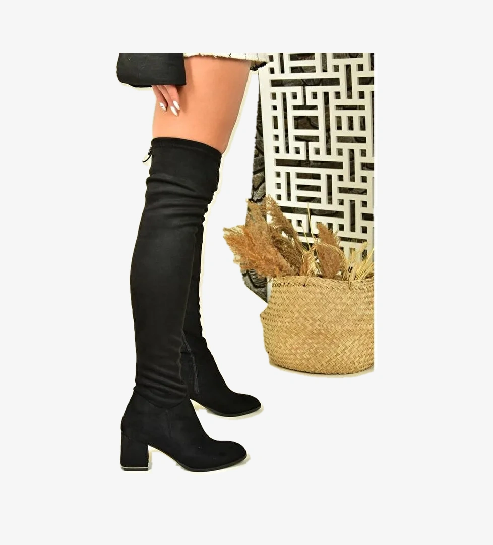 N2829200 Siyah Kadın Çizme - Görsel 1