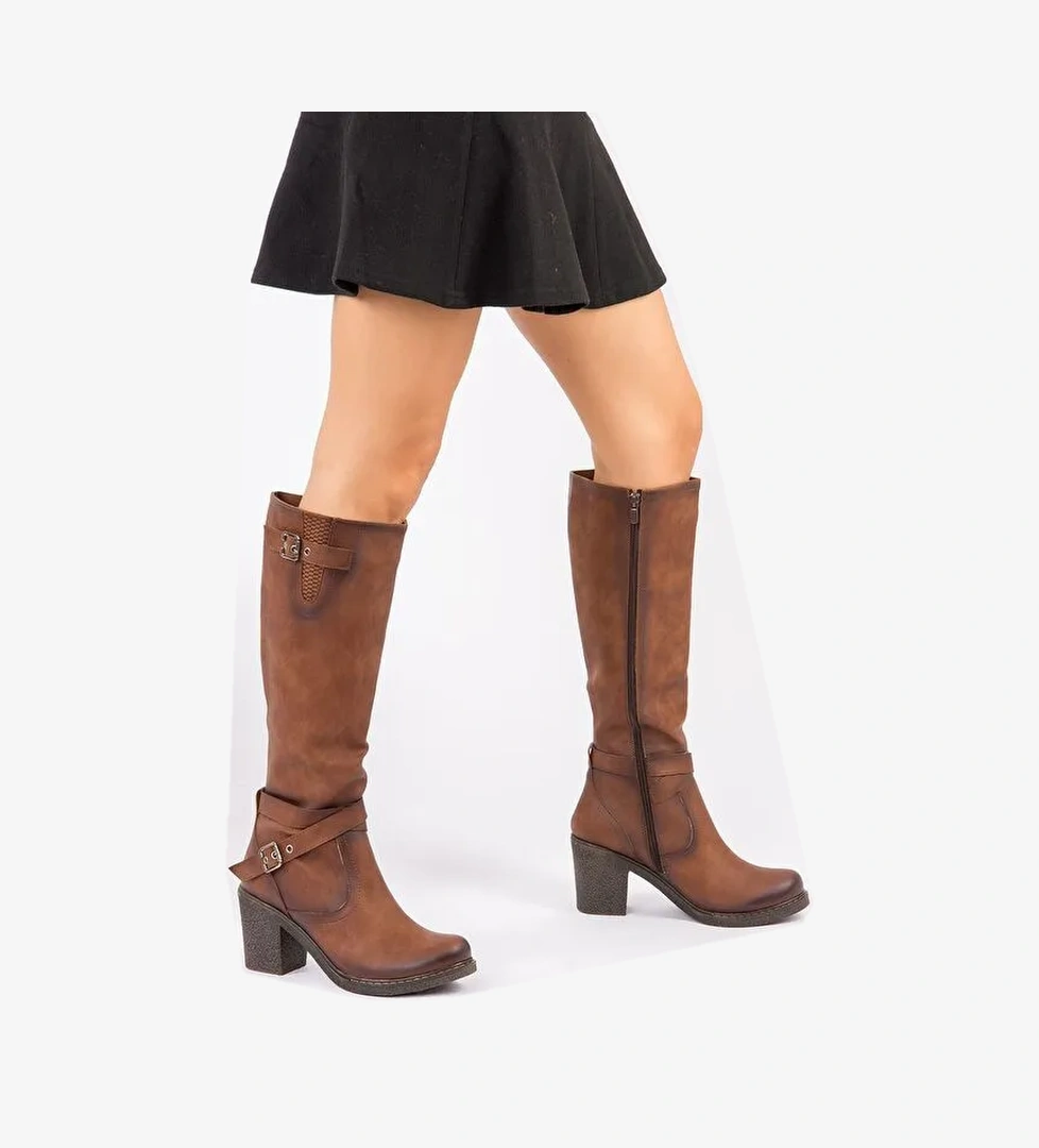 C674250109 Taba Kadın Çizme