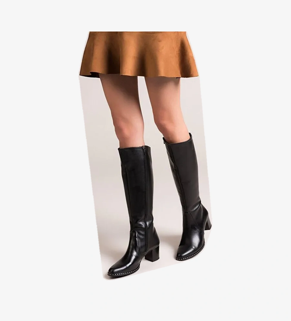 C654652709 Siyah Kadın Çizme - Görsel 1