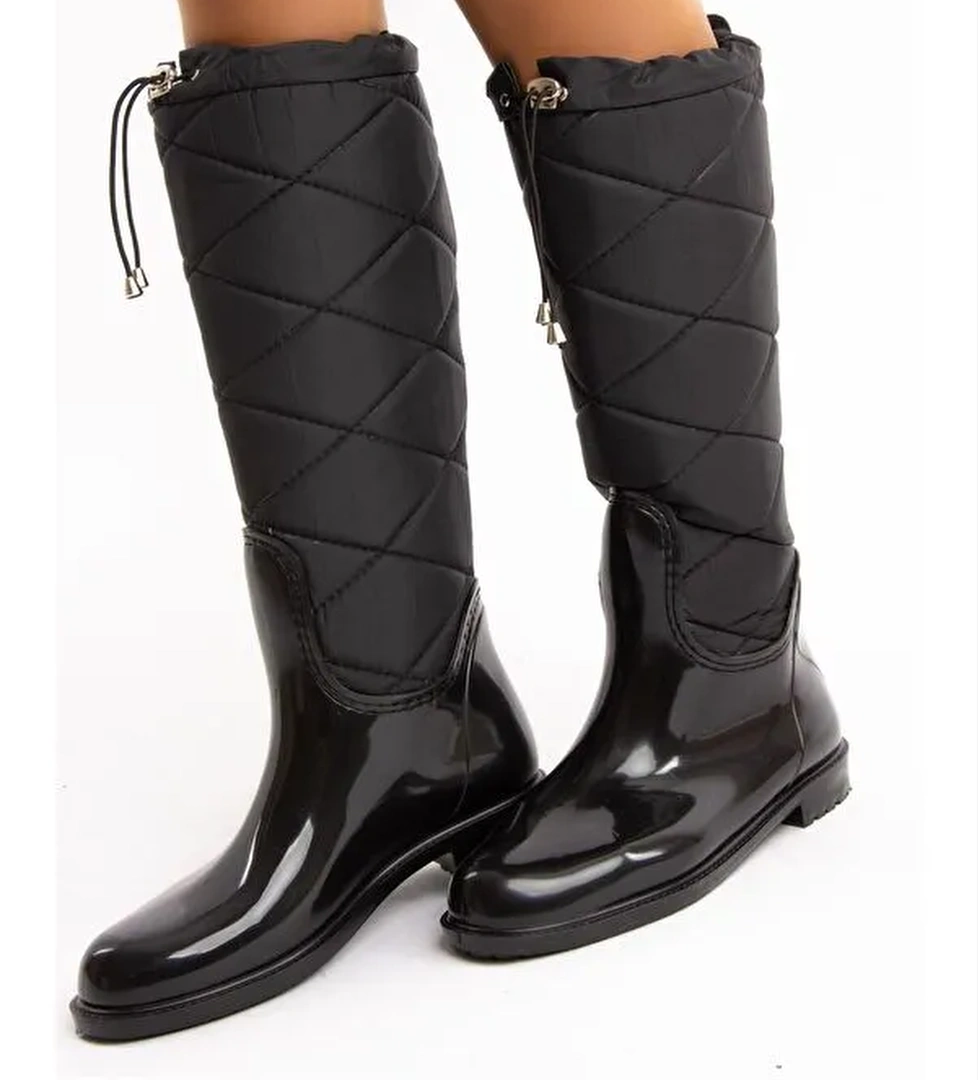 E476051504 Siyah Kadın Çizme - Görsel 1