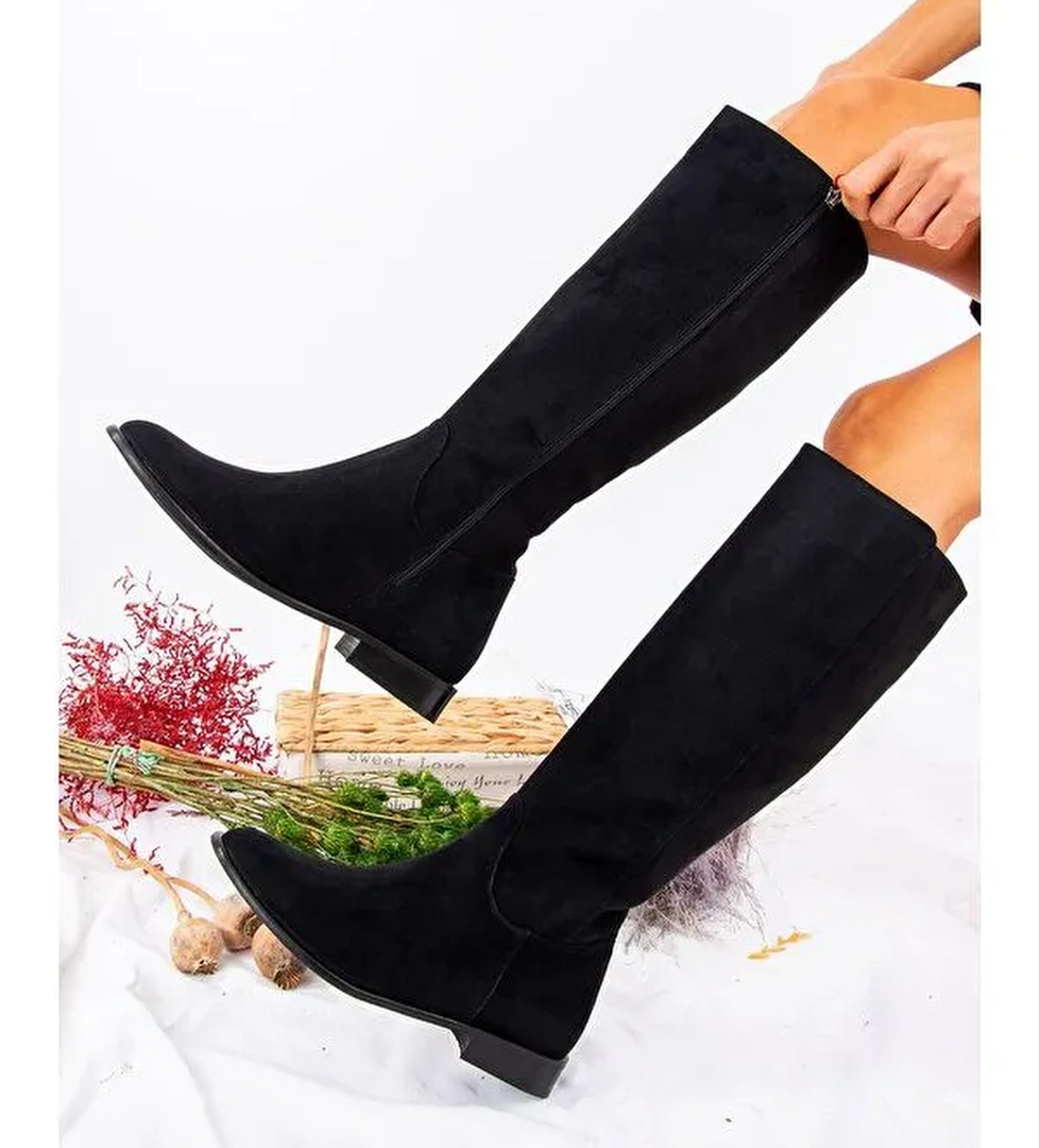 J654065602 Siyah Kadın Çizme - Görsel 1