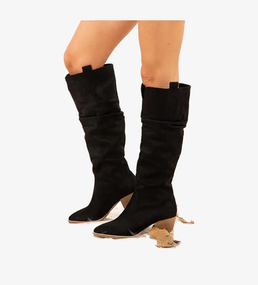 J404040102 Siyah Kadın Çizme - Görsel 1