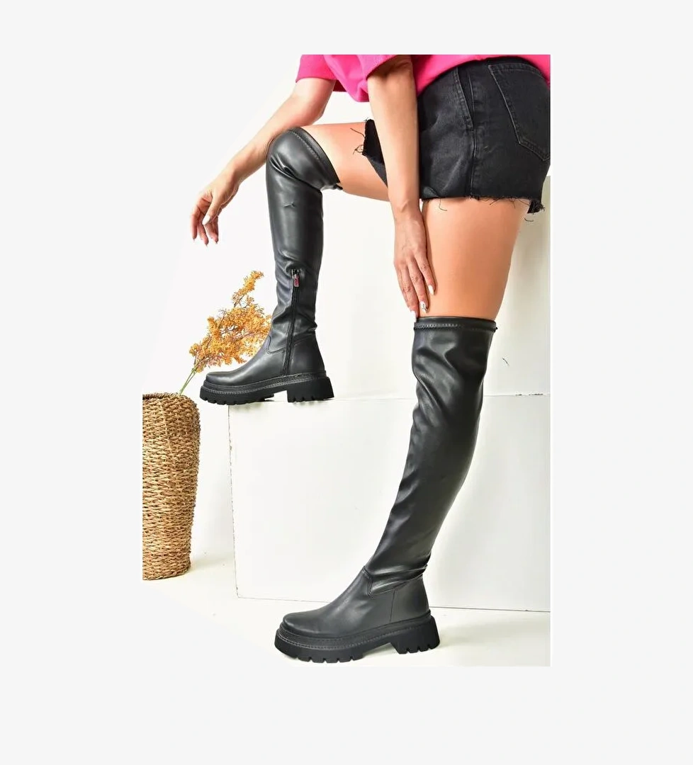 N4040020 Siyah Kadın Çizme