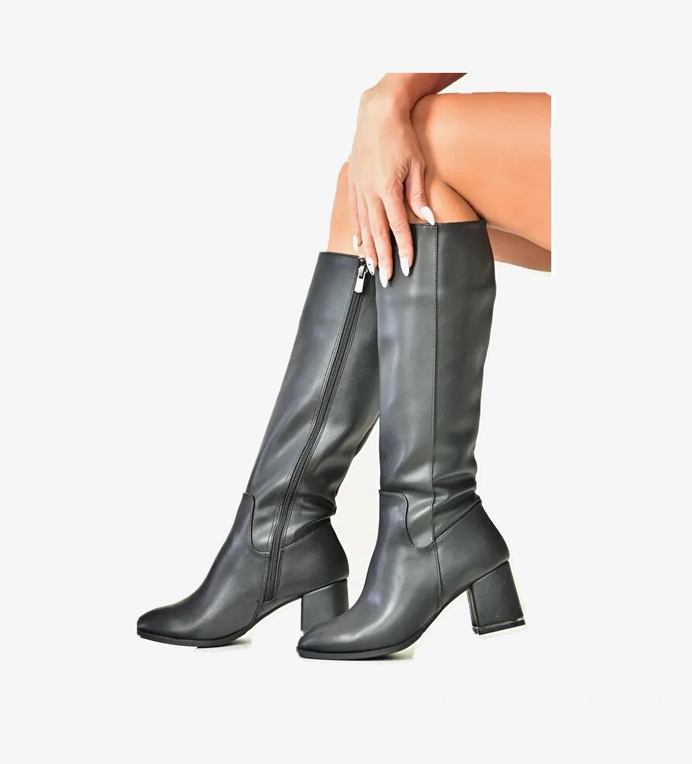 N2829202 Siyah Kadın Çizme - Görsel 1