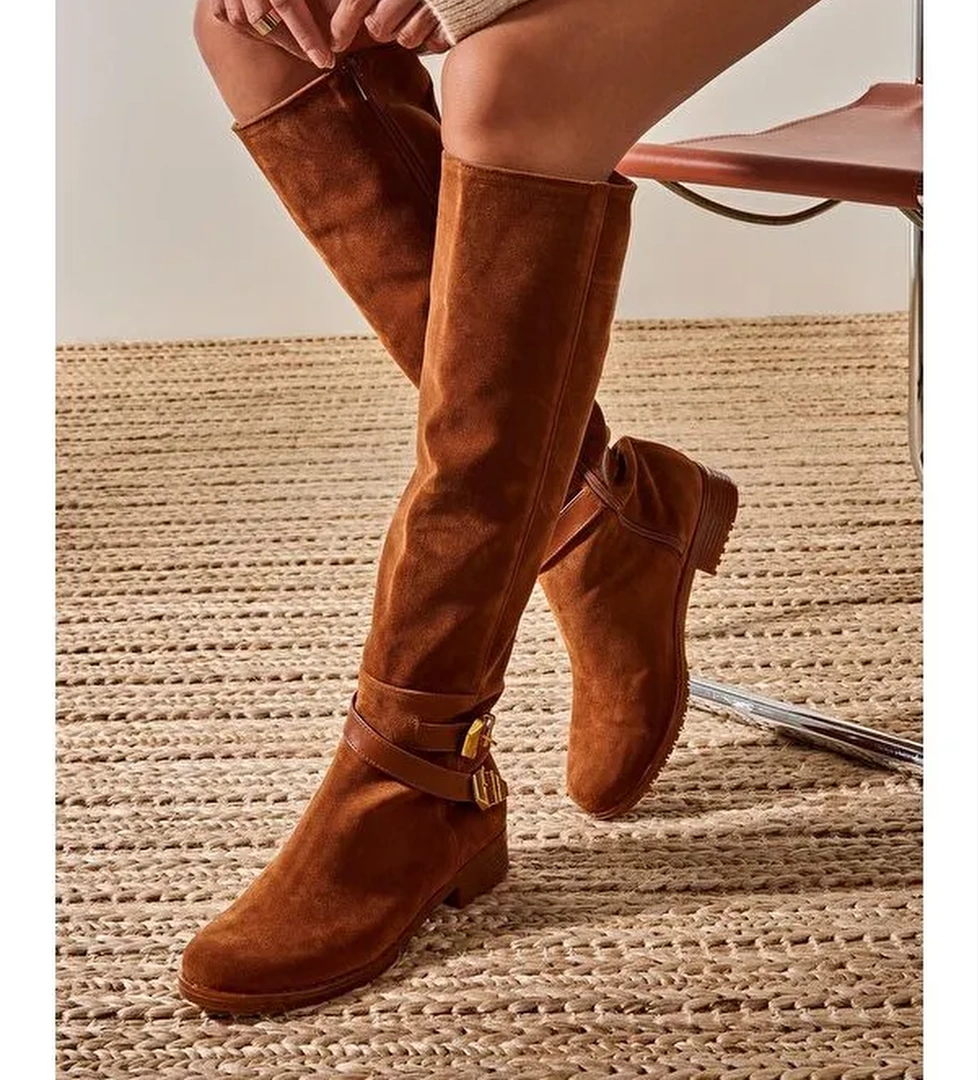 E726203402 Taba Kadın Çizme - Görsel 1