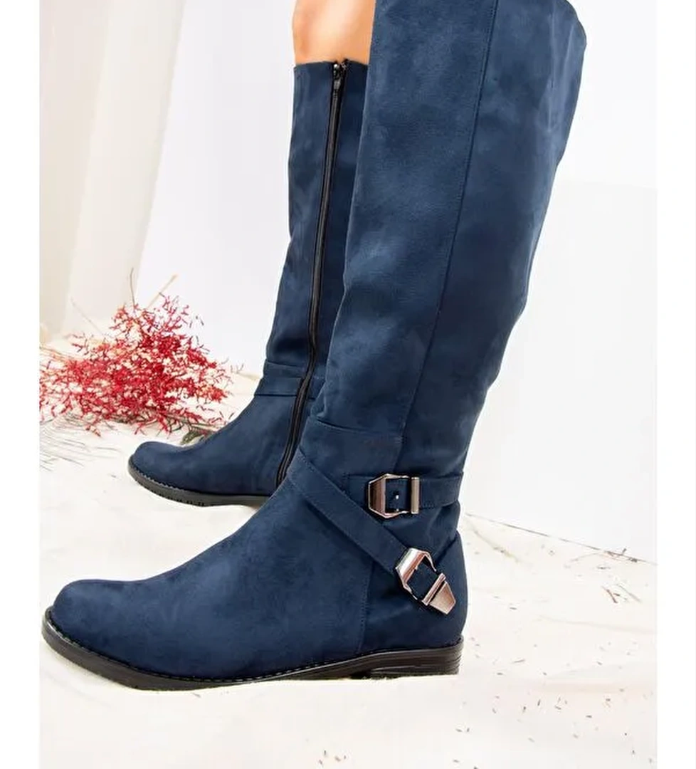 E726203402 Lacivert Kadın Çizme