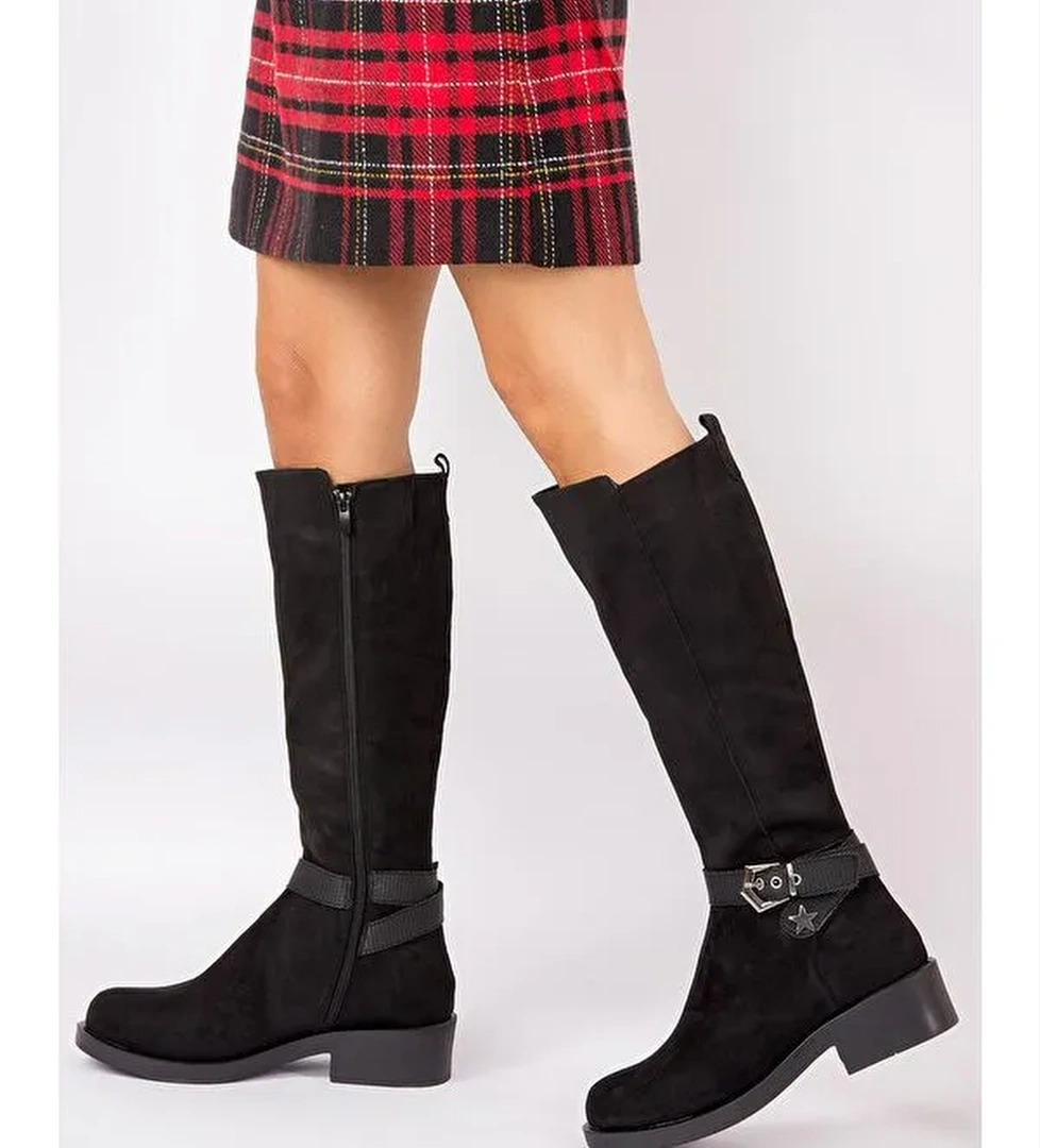 G674240102 Siyah Kadın Çizme - Görsel 1