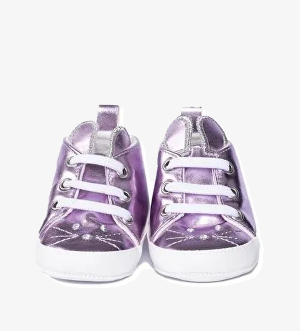 Tavşan Nakışlı Pembe Rugan Patik