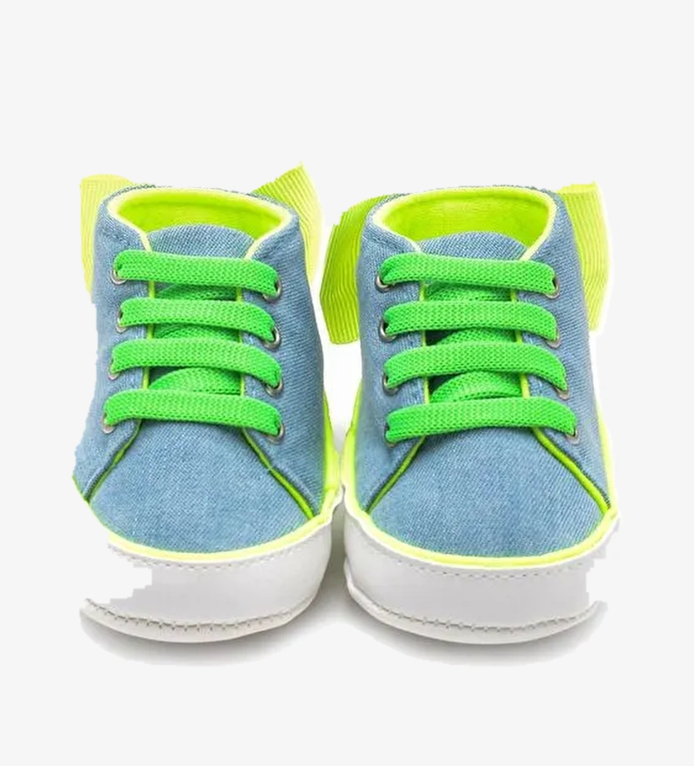 Fosforlu Kurdele Patik Yeşil