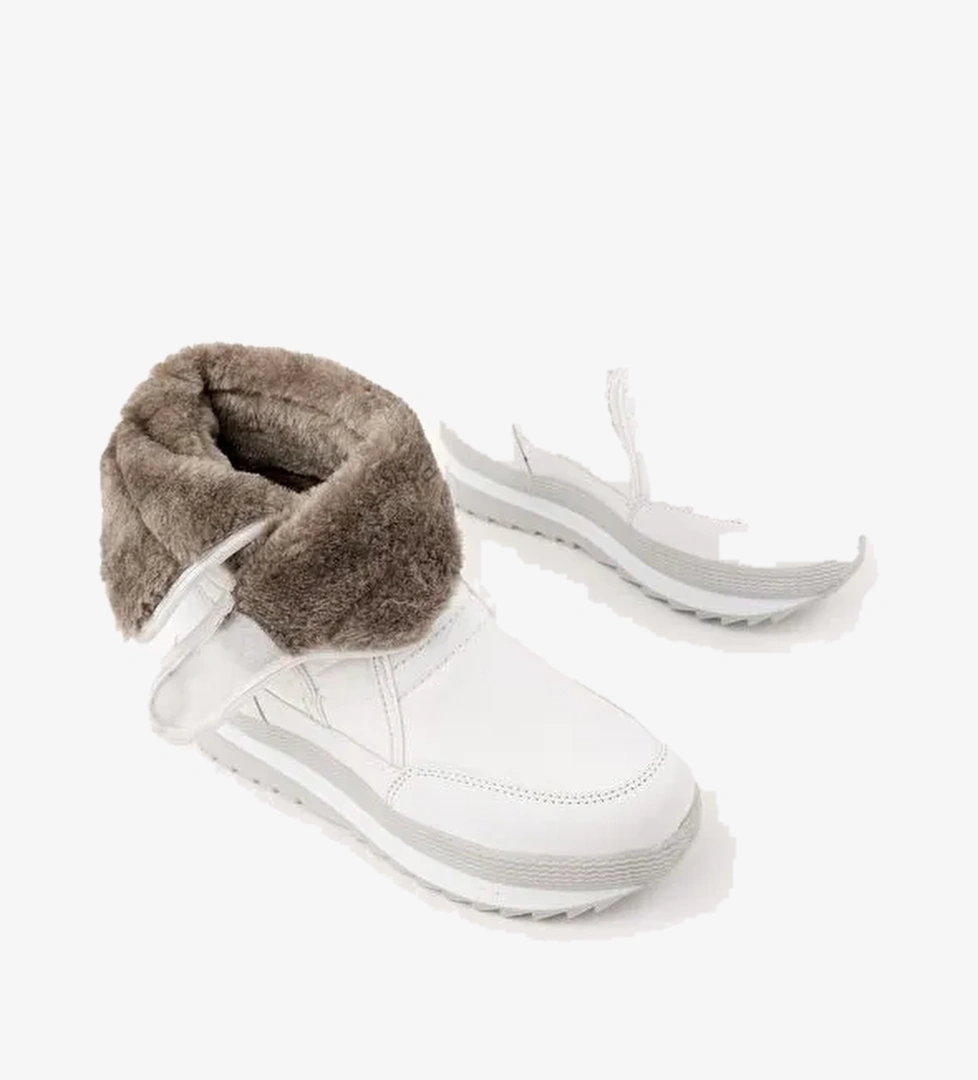 Bunny Çocuk İçi Kürklü Cırtlı Yağmur Ve Kar Botu