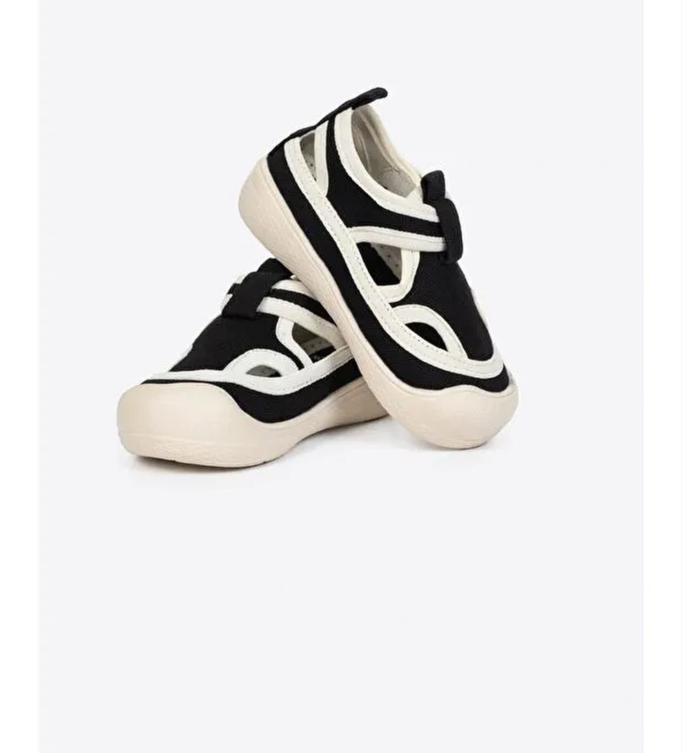 Yuvarlak Burunlu Cırt Cırtlı Erkek Çocuk Sandalet Ayakkabı - Görsel 1