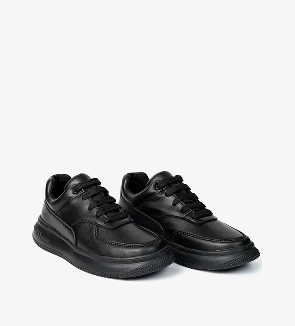 Yuvarlak Burunlu Bağcıklı Kadın Günlük Spor Ayakkabı