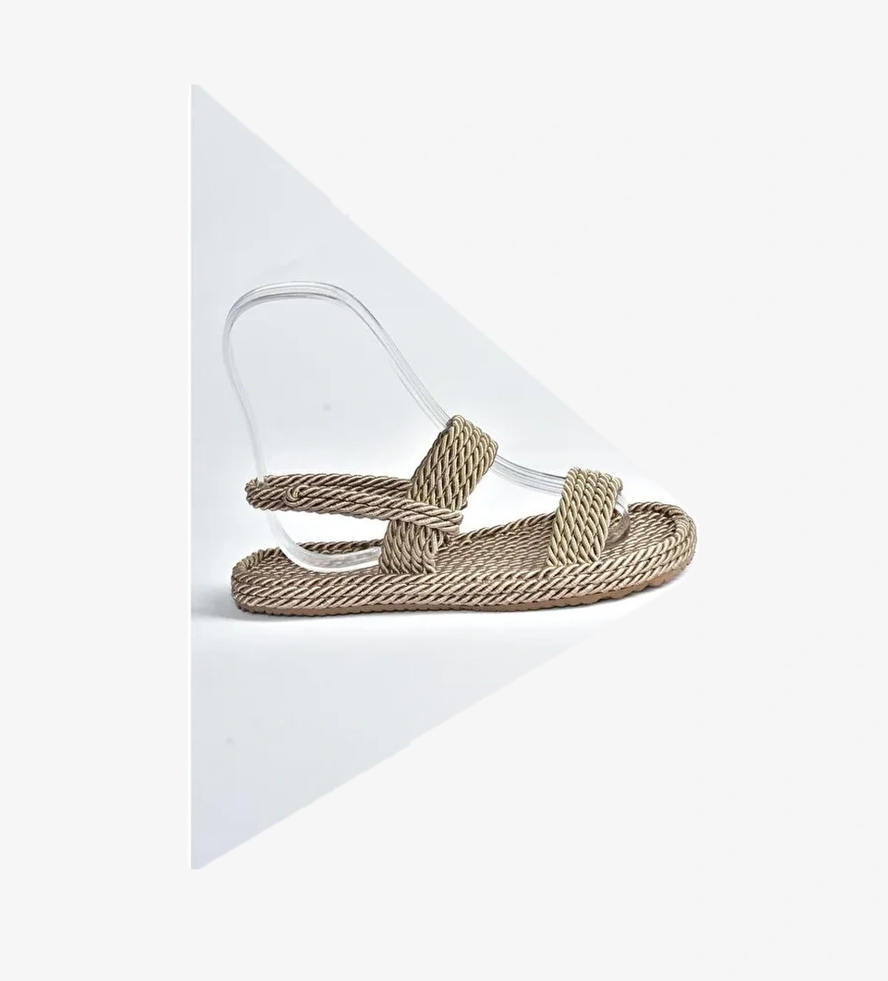 Vizon Hasır Kadın Sandalet K596012104 - Görsel 1