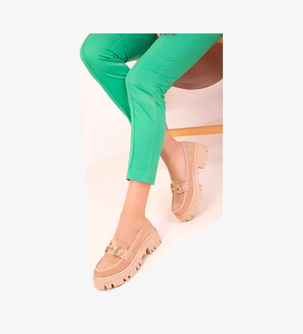 Soho Exclusive Süet Görünümlü Kadın Loafer Ayakkabı model görseli