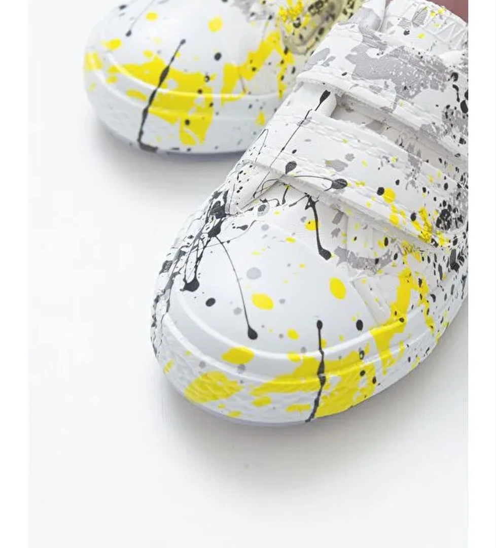 Unisex Çocuk Boyalı Ortopedik Destekli Spor Ayakkabı