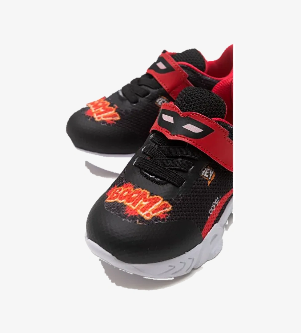 Erkek Çocuk Siyah Ortopedik Destekli Spor Ayakkabı - Görsel 1