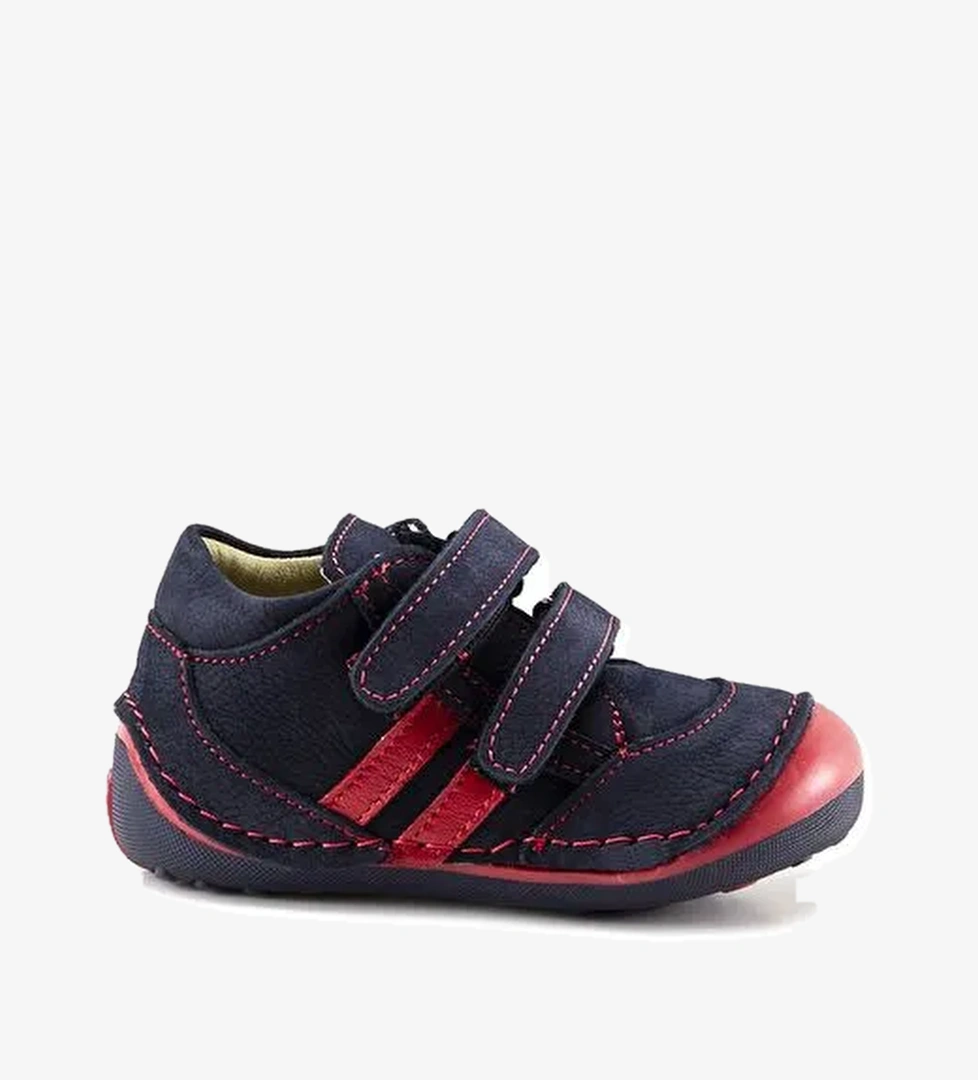 Erkek Çocuk Lacivert Deri Ortopedik Destekli İlk Adım Bot