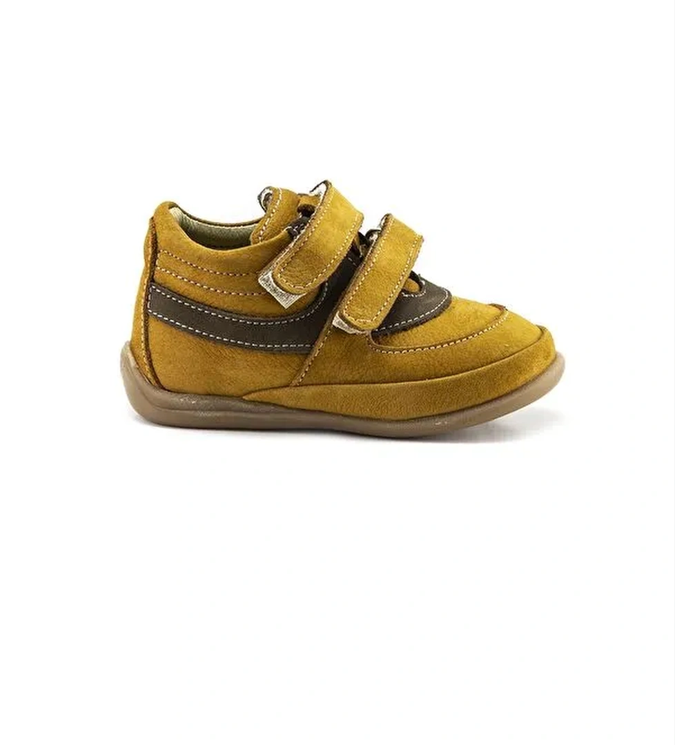 Erkek Çocuk Kahve Deri Ortopedik Destekli İlk Adım Bot