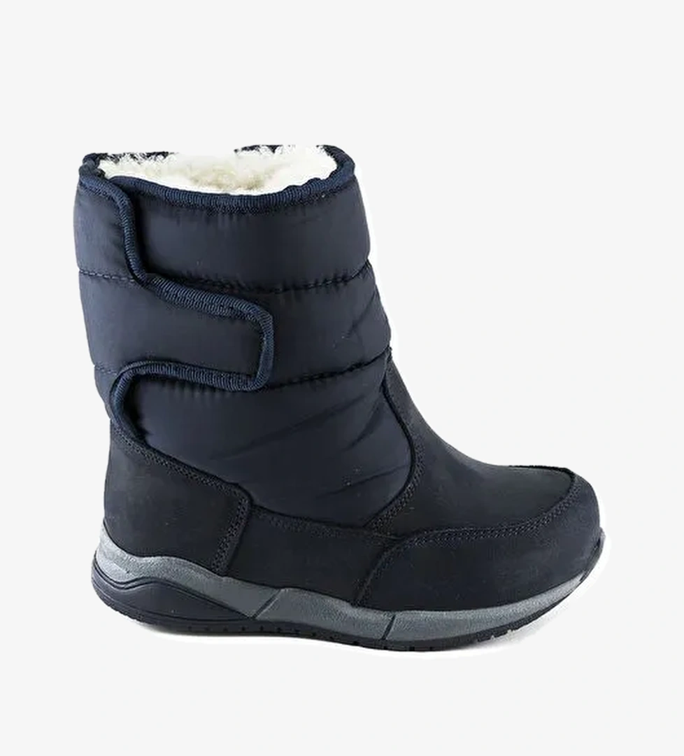 Kız Çocuk Lacivert Deri Ortopedik Destekli Çocuk Bot