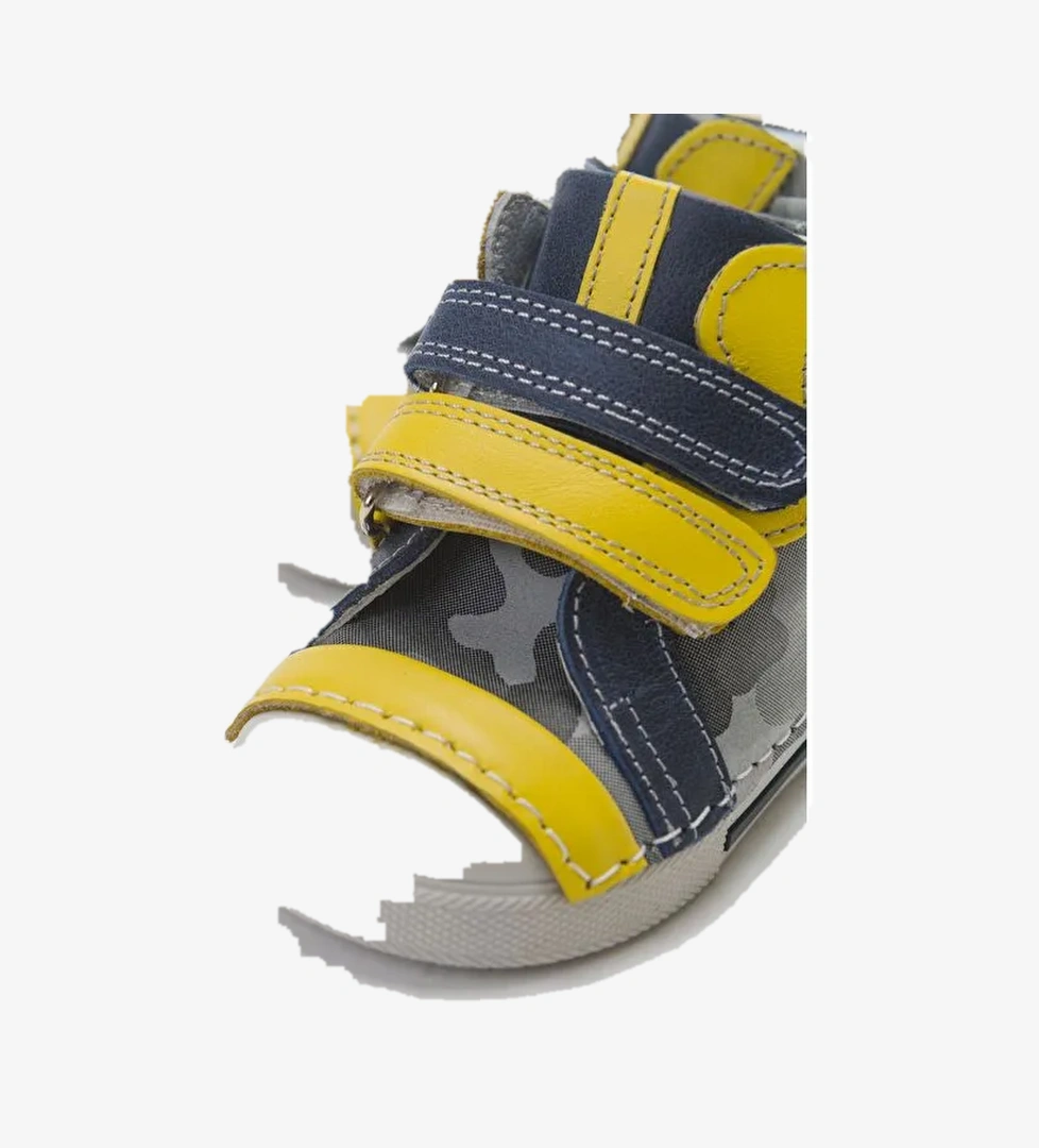 Erkek Çocuk Gri Hakiki Deri İlk Adım Bot