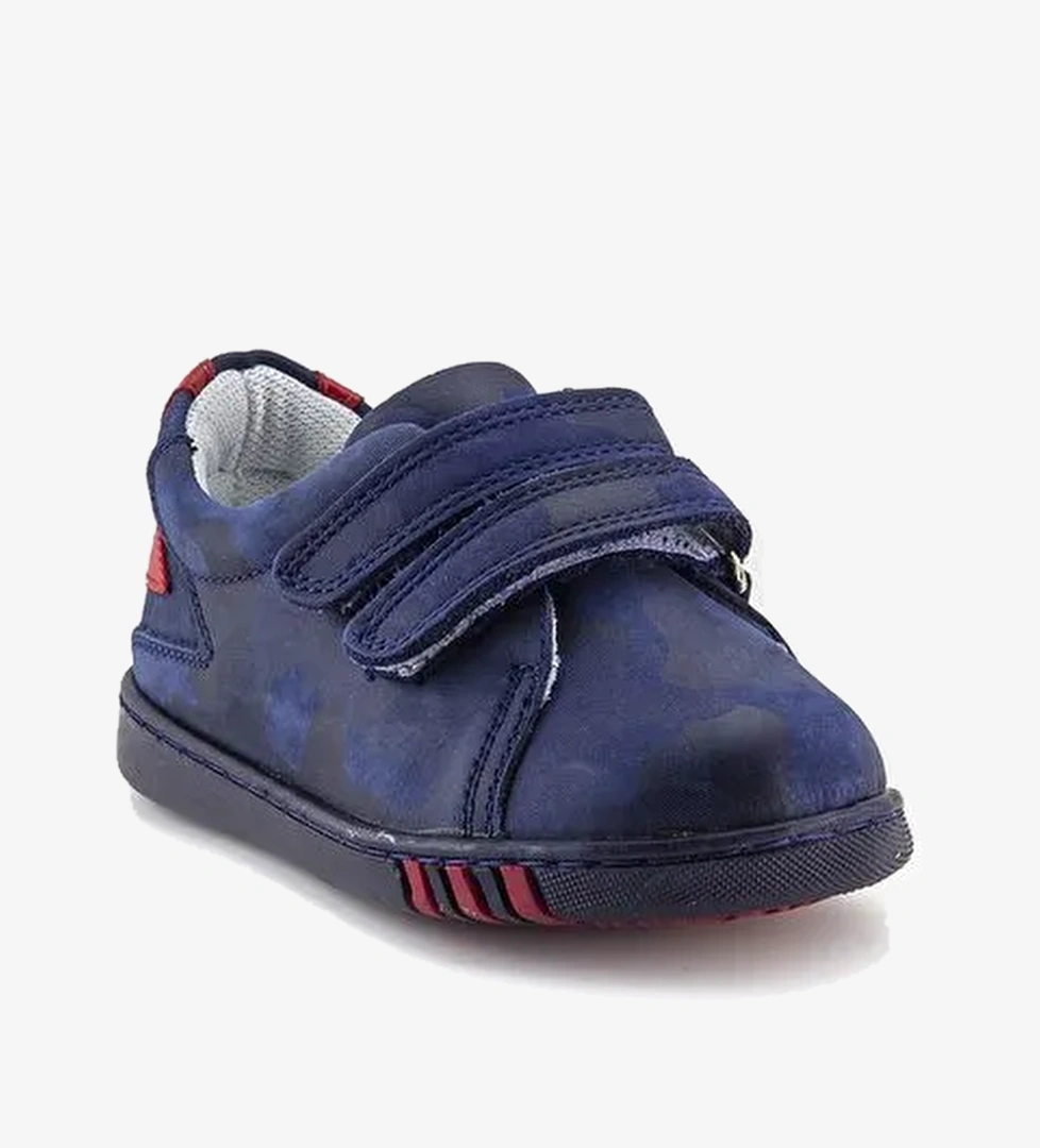 Erkek Çocuk Jean Deri Ortopedik Destekli İlkadım Ayakkabı - Görsel 1