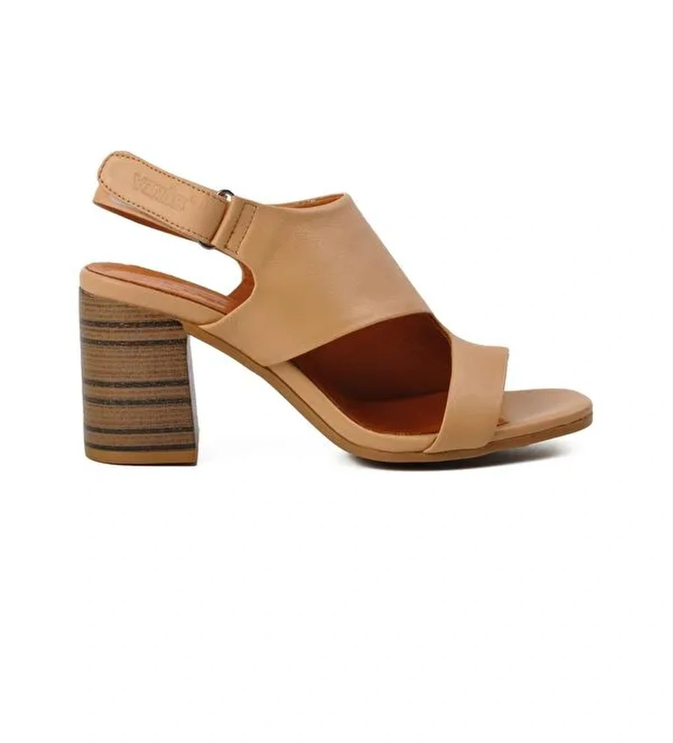 Nude Hakiki Deri Kadın Sandalet 2108502