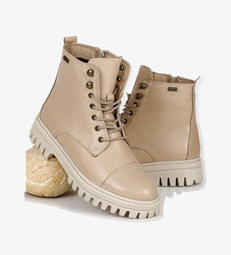 NUDE Hakiki Deri Kadın Günlük Bot 52414 - Görsel 1