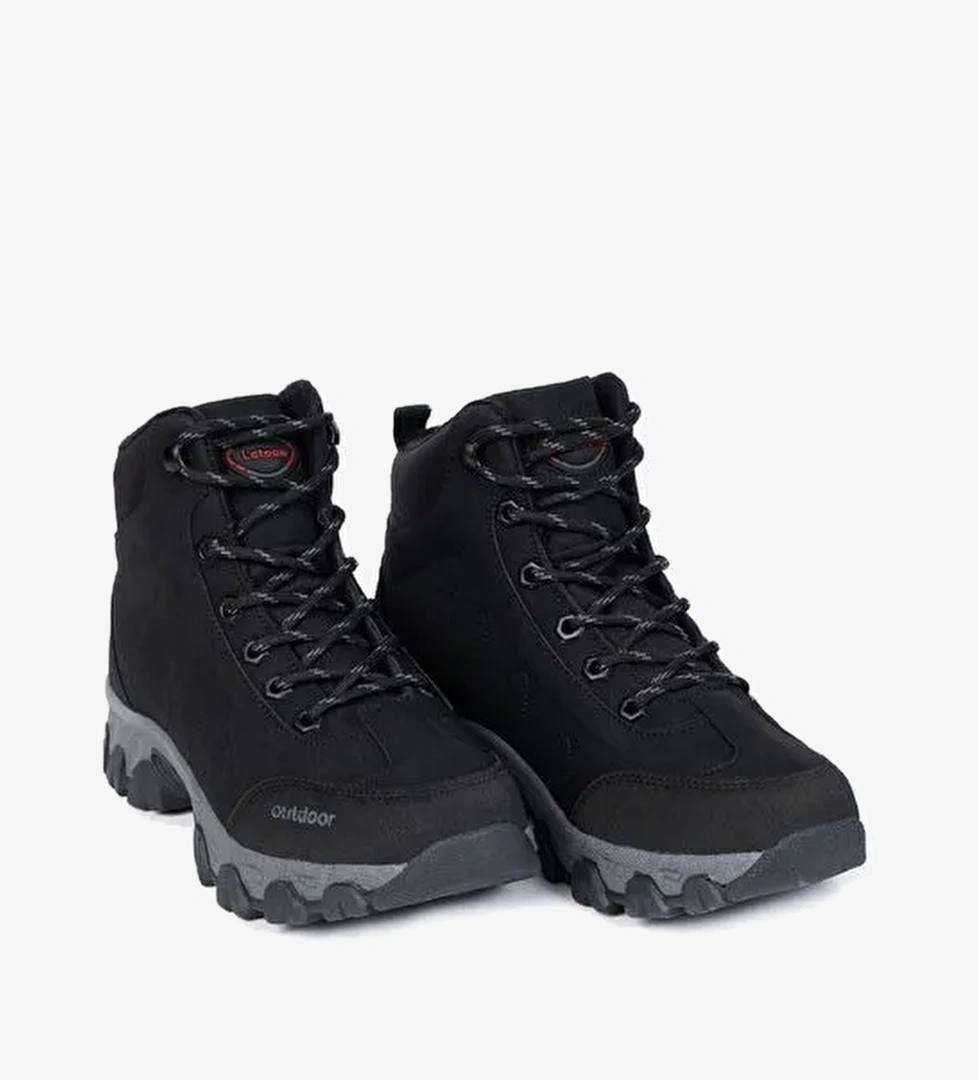 Yuvarlak Burunlu Bağcıklı Erkek Trekking Bot