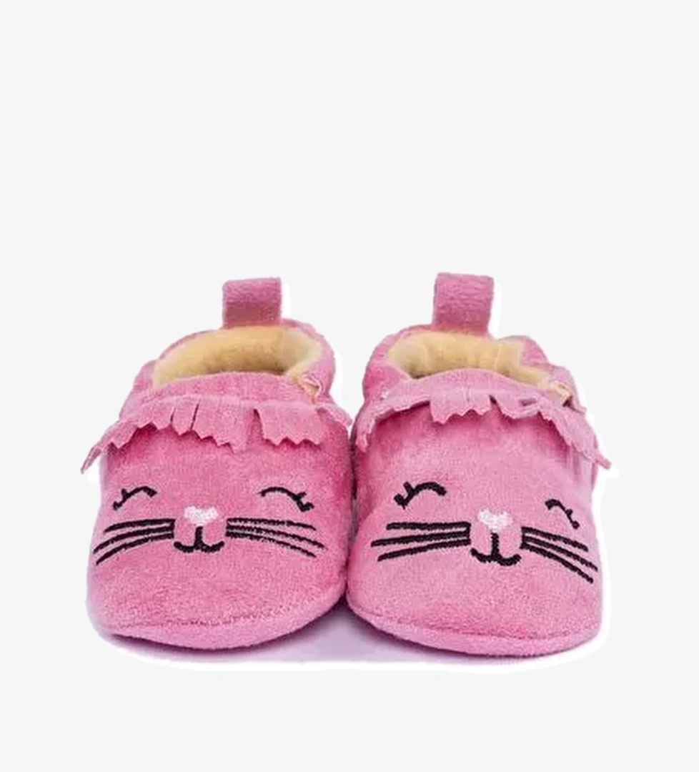 Nakışlı Patik Pembe - Görsel 1