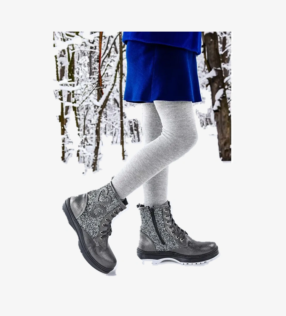 612 Vakko Termo Taban Kız Çocuk Bot Ayakkabı - Görsel 1