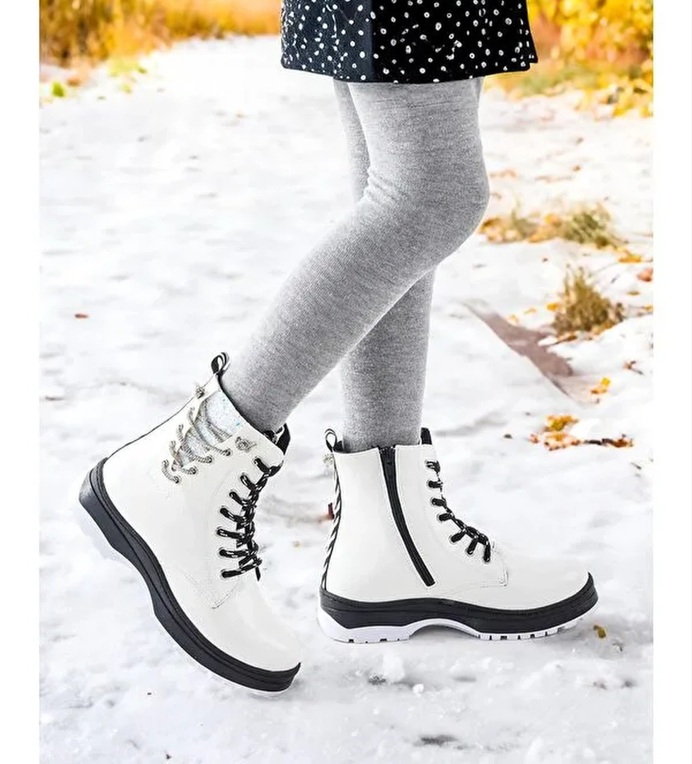 Termo Taban Kız Çocuk Bot 621 Kırışık Taşlı