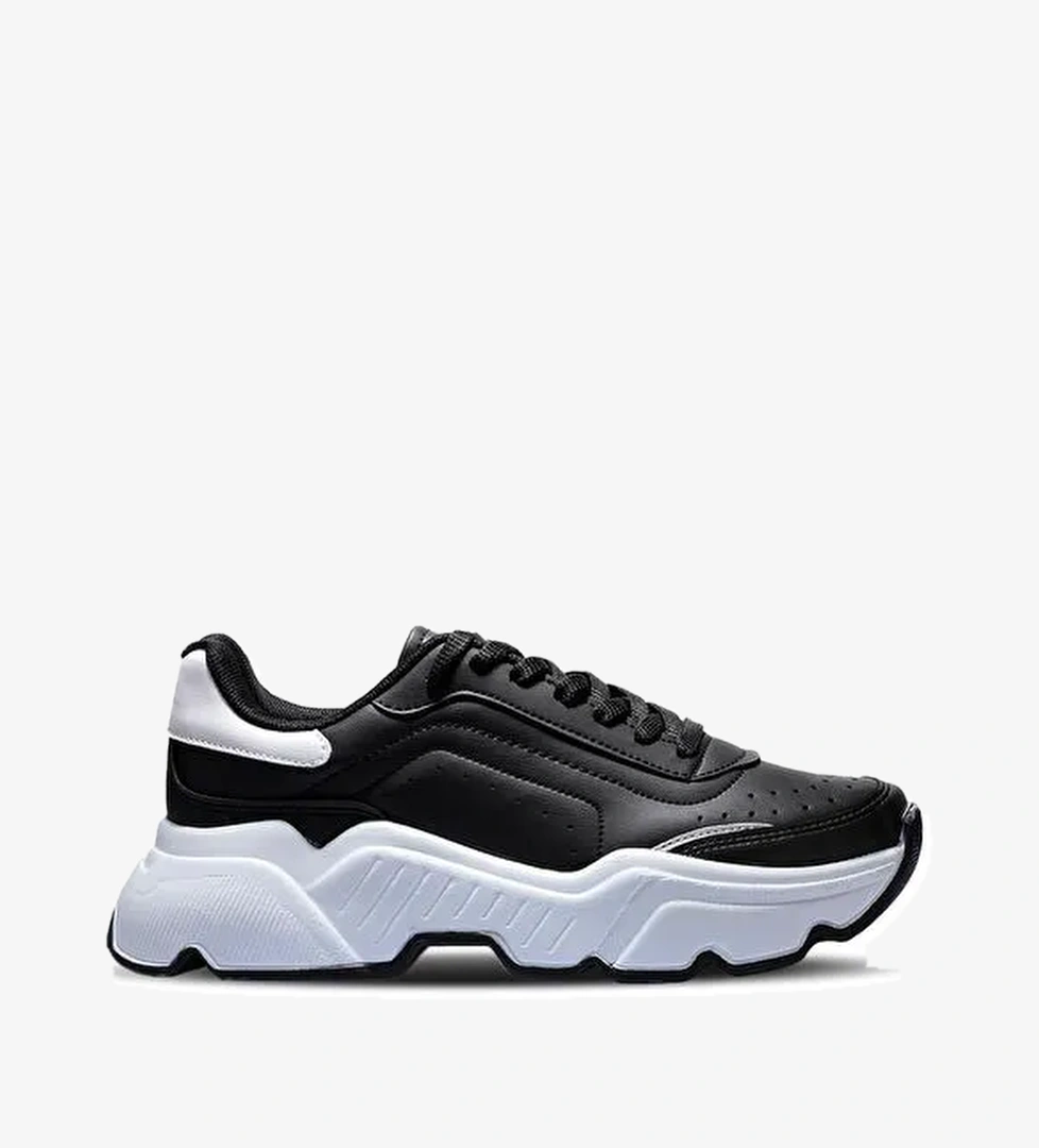 Slazenger Zalmon Sneaker Kadın Ayakkabı Siyah / Beyaz model görseli