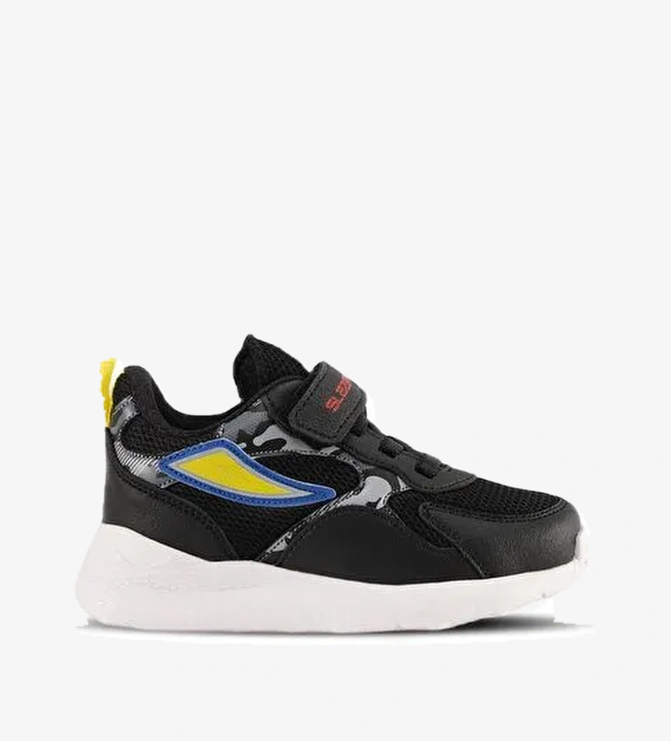 KASHI KTN Erkek Çocuk Cırt Cırtlı Siyah / Kırmızı Sneaker