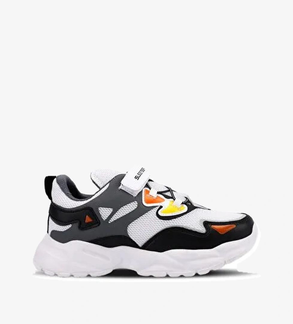 Slazenger Kajal I Kız Erkek Çocuk Sneaker Ayakkabı Beyaz / Siyah Gri model görseli