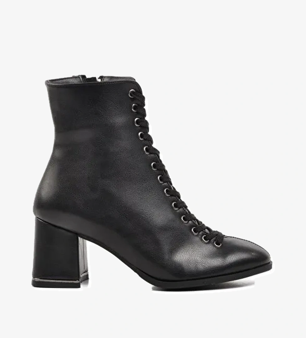 336129 Siyah Kadın Topuklu Bot