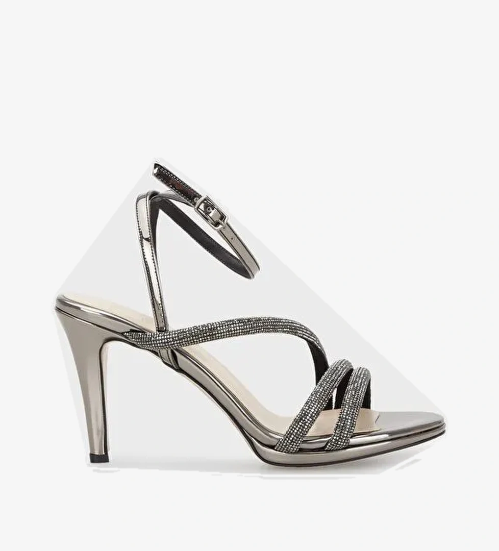 Taşlı Topuklu Abiye Kadın Ayakkabı 3475871733