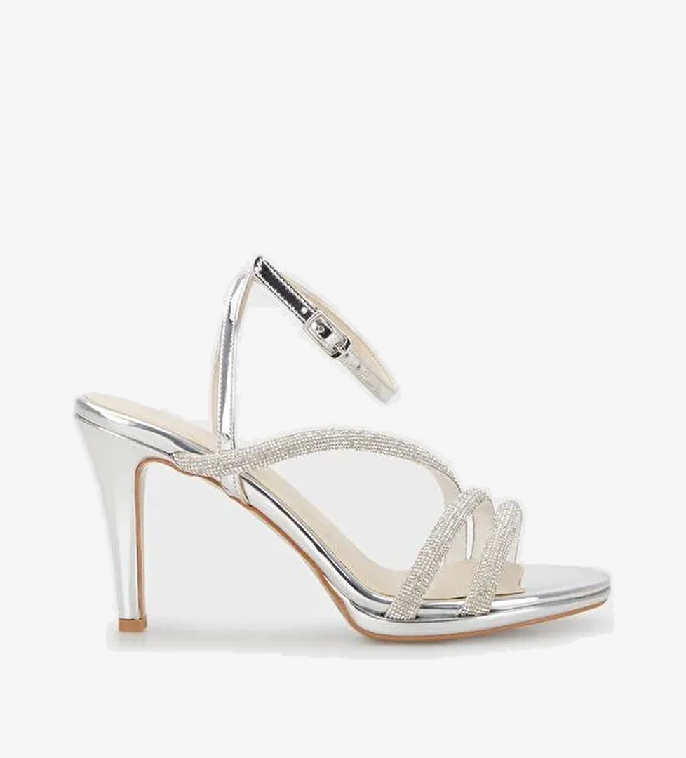 Taşlı Topuklu Abiye Kadın Ayakkabı 3475871733