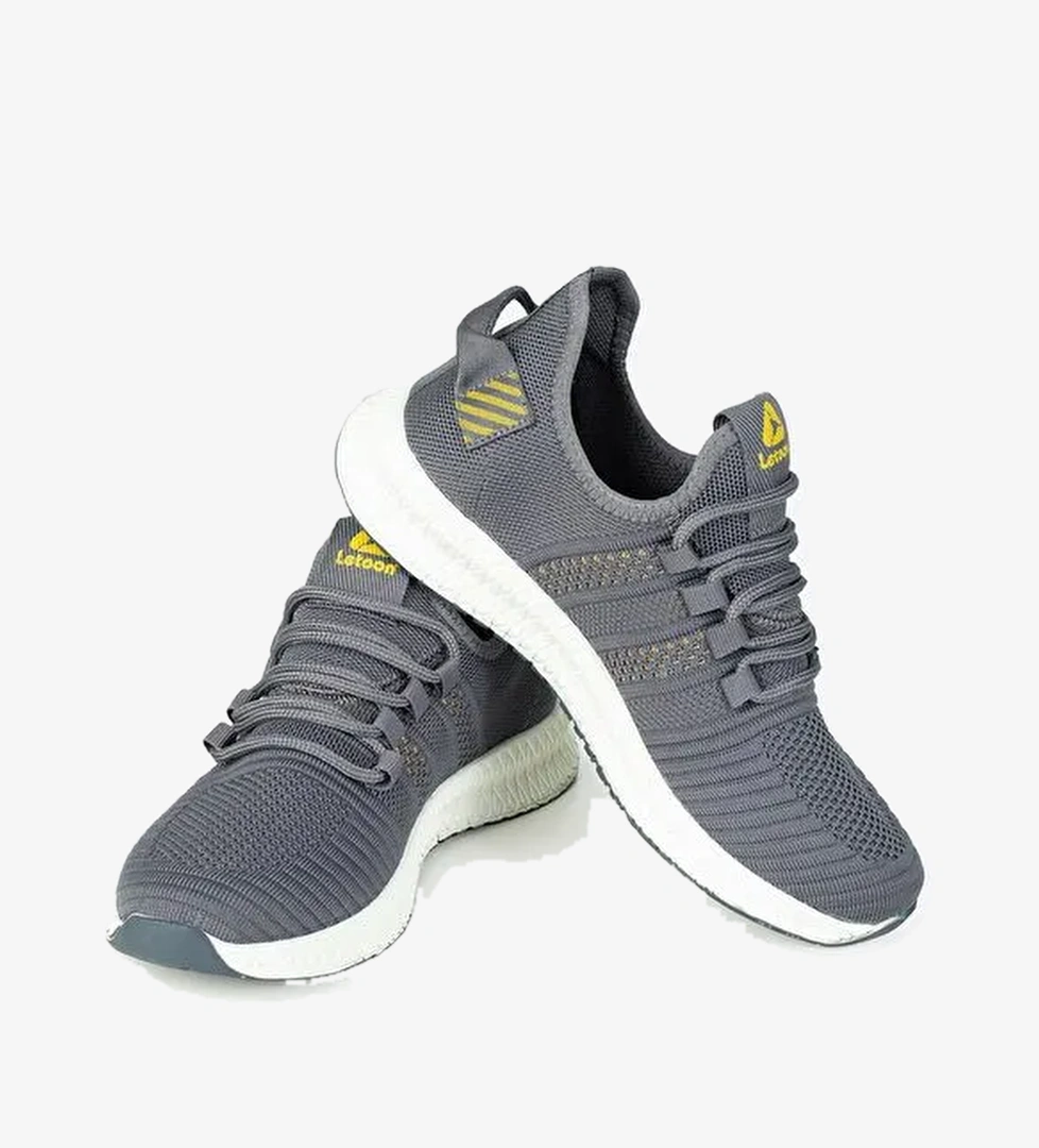 Yuvarlak Burunlu Bağcıklı Erkek Spor Ayakkabı - Görsel 1