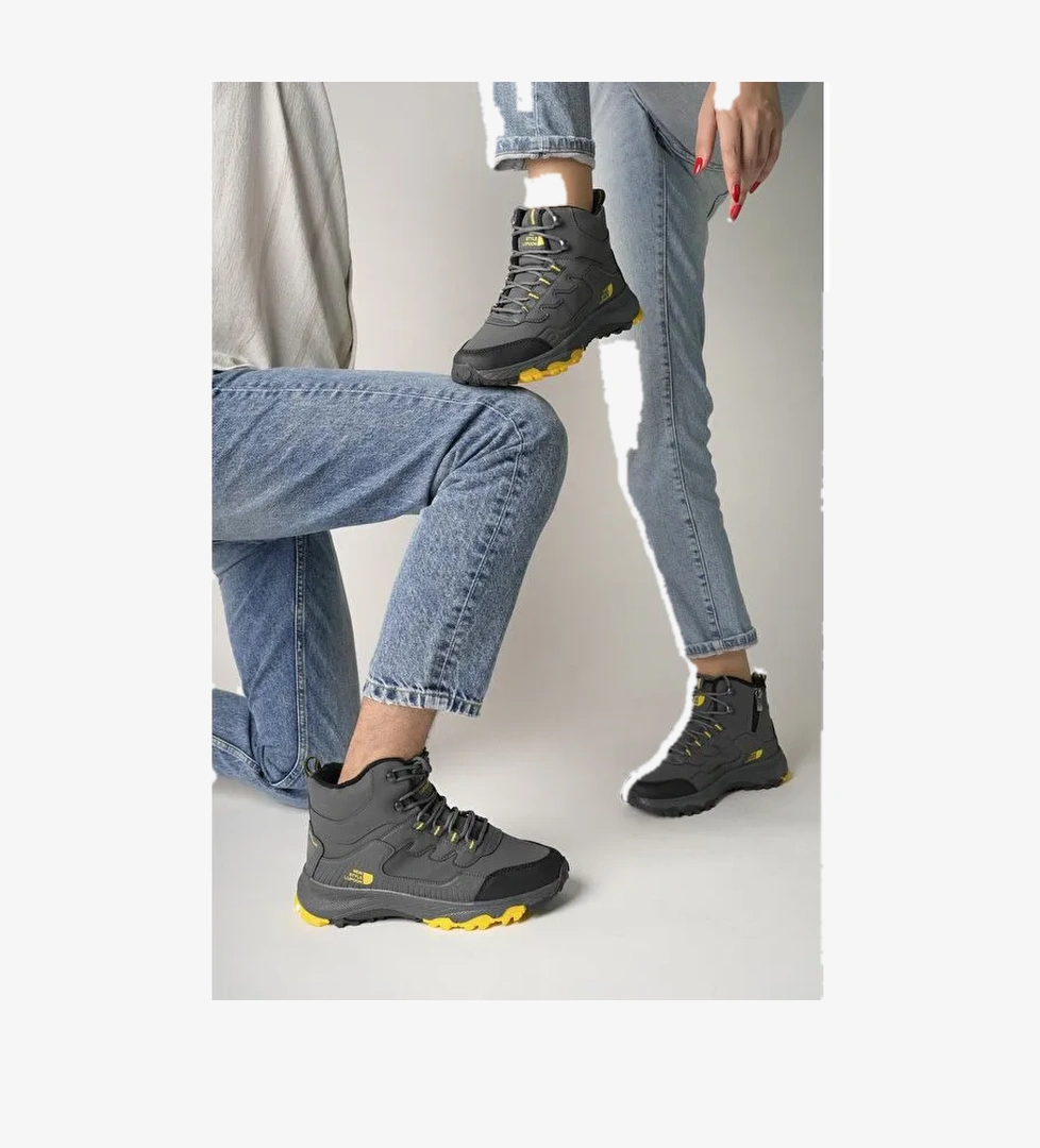 Alaska Unisex Trekking Outdoor Bağcıklı Yandan Fermuarlı Kışlık Bot