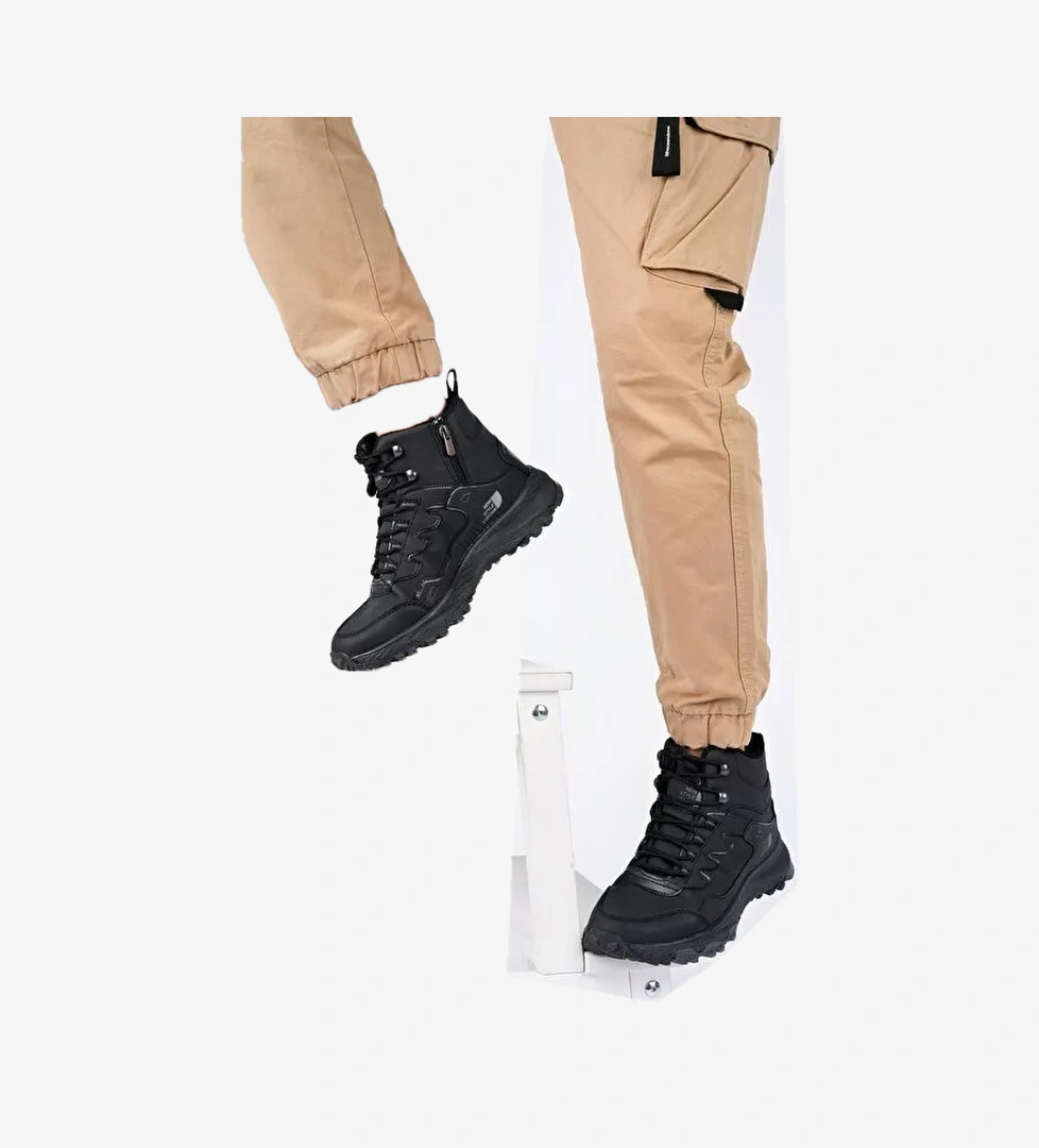 Alaska Unisex Trekking Outdoor Bağcıklı Yandan Fermuarlı Kışlık Bot - Görsel 1