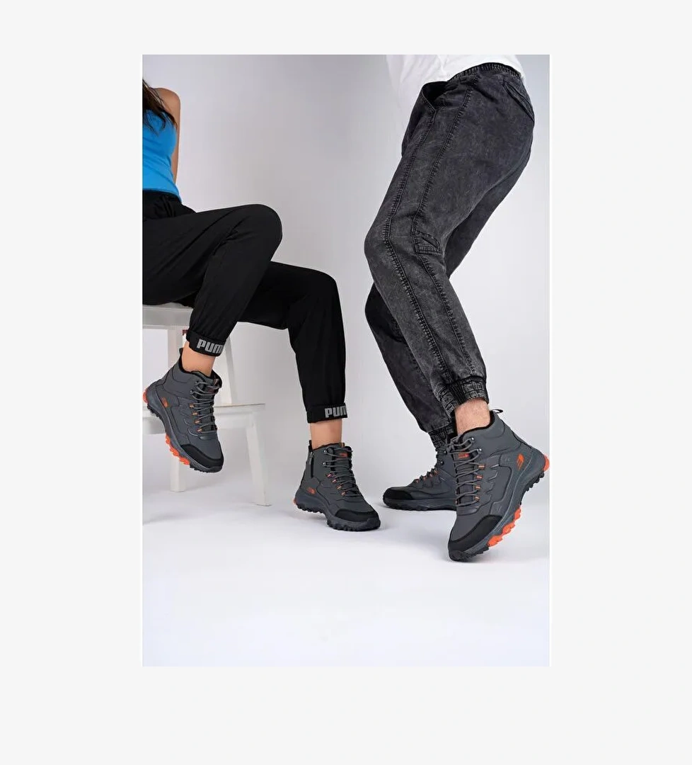 Alaska Unisex Trekking Outdoor Bağcıklı Yandan Fermuarlı Kışlık Bot